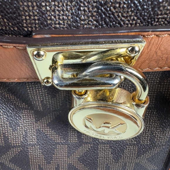 Michael Kors Hamilton Logo Satchel - Picture 5 of 16